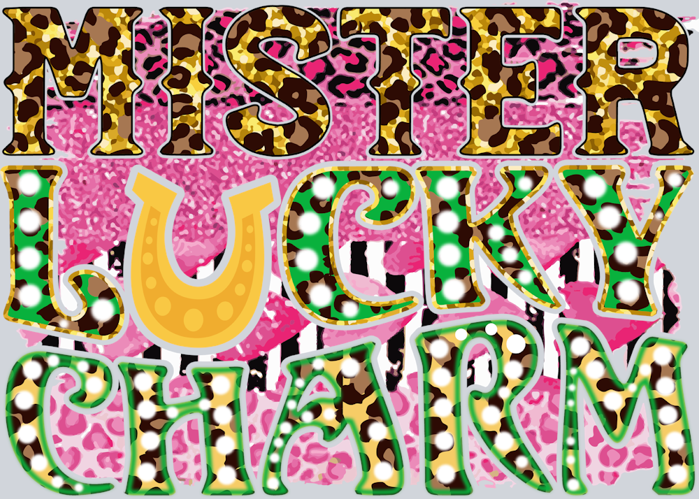 Lucky Mister Lucky Charm Leopard - STK03880 (DTF Transfers)