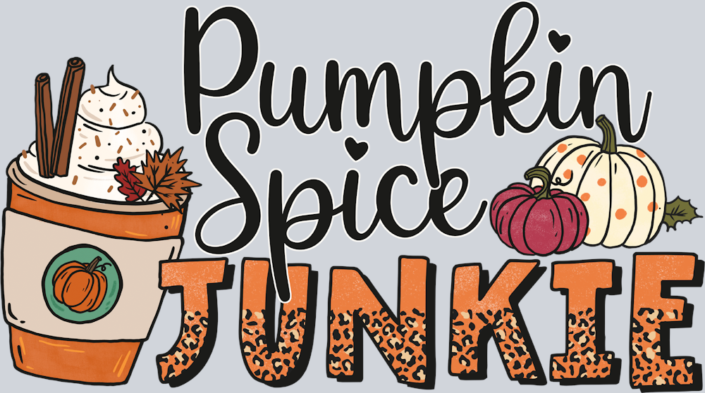 Pumpkin Spice Junkie 1 - STK07244 (DTF Transfers)