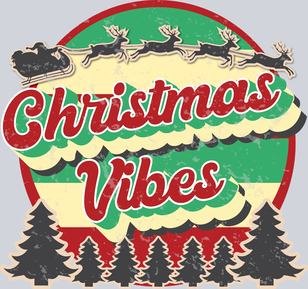Christmas Vibes - STK01339 (DTF Transfers)