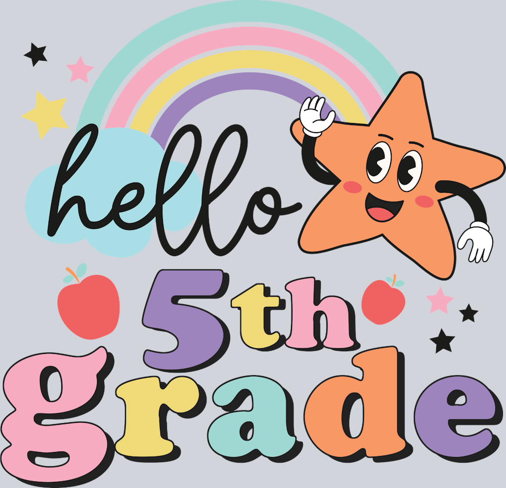 Hello 5th grade - STK02672 (DTF Transfers)