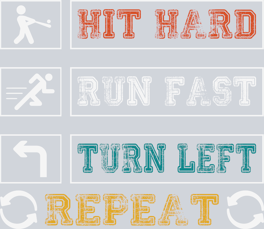 Sports Hit Hard Run Fast - STK05688 (DTF Transfers)
