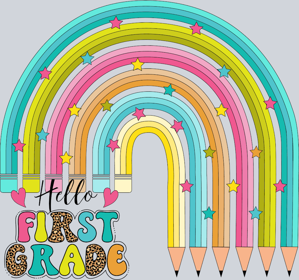 Hello First Grade - STK02694 (DTF Transfers)