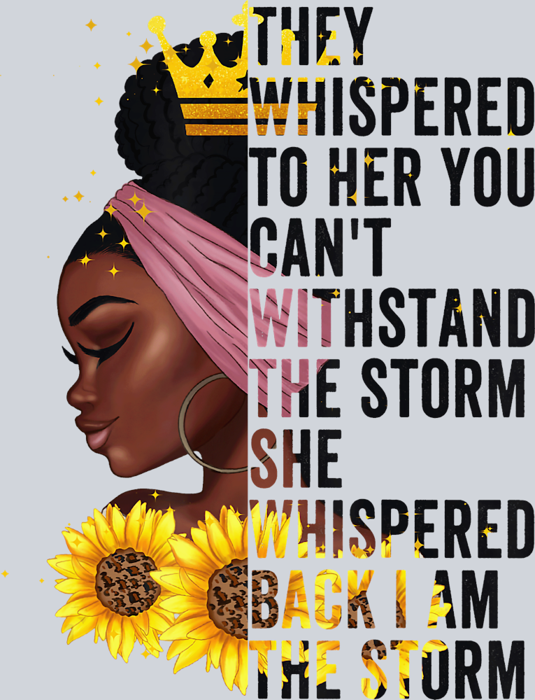 They Whispered To Her Sunflowers - STK06097 (DTF Transfers)