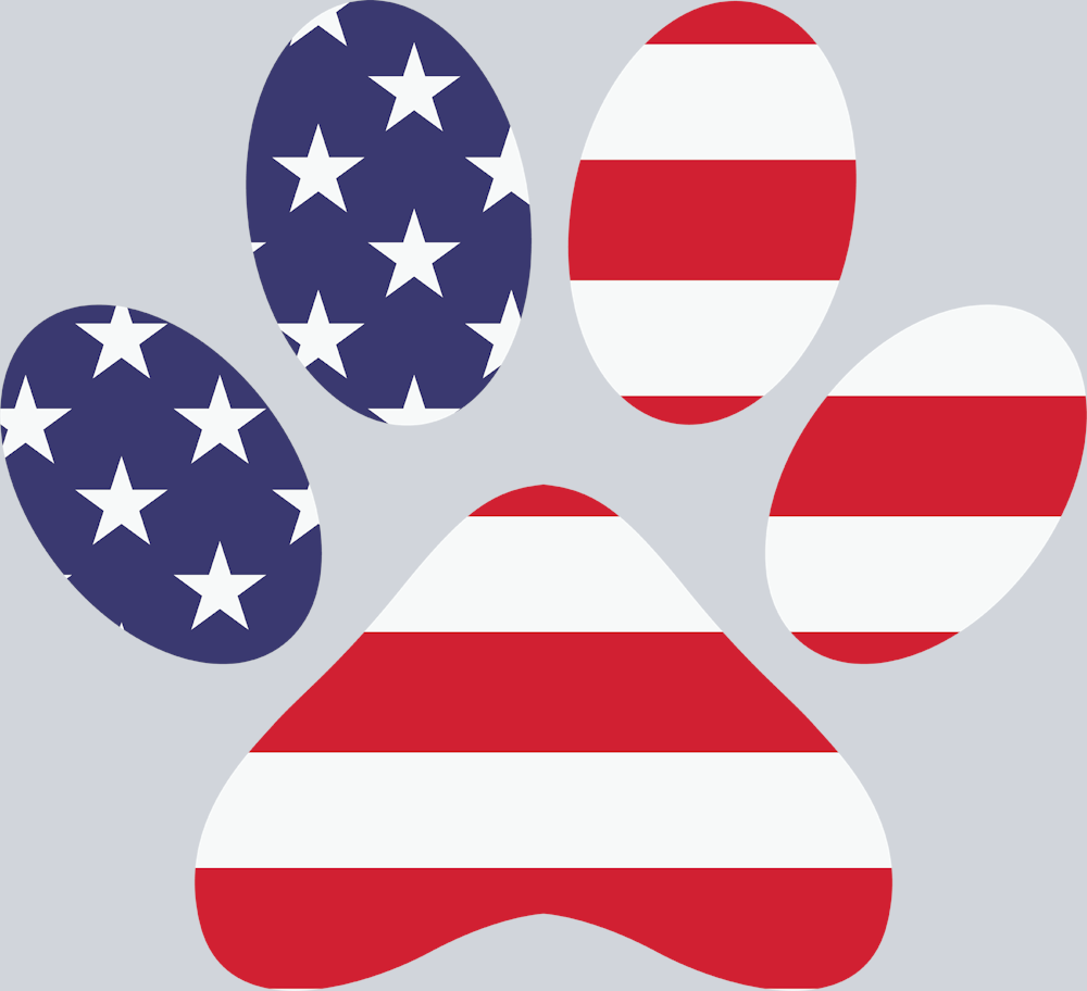 American Paw Print - STK00238 (DTF Transfers)