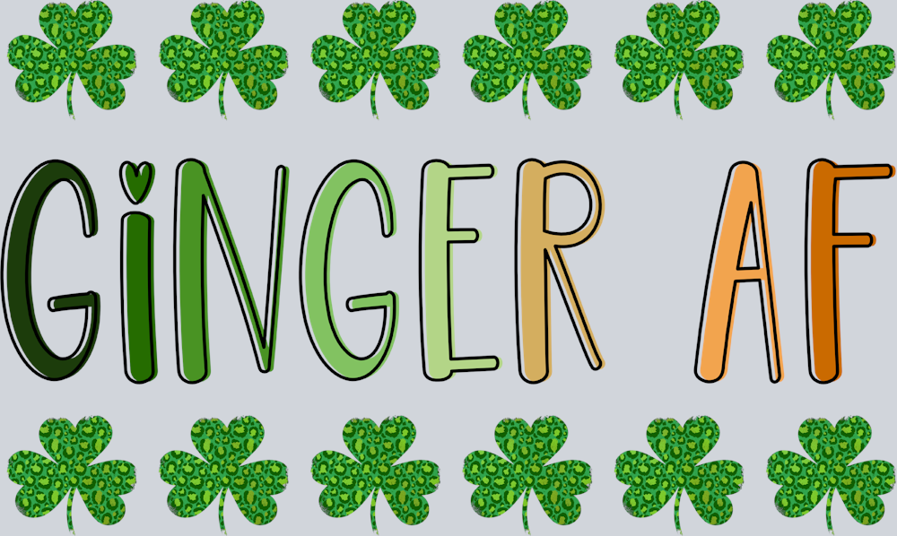 Lucky Ginger Af - STK03841 (DTF Transfers)