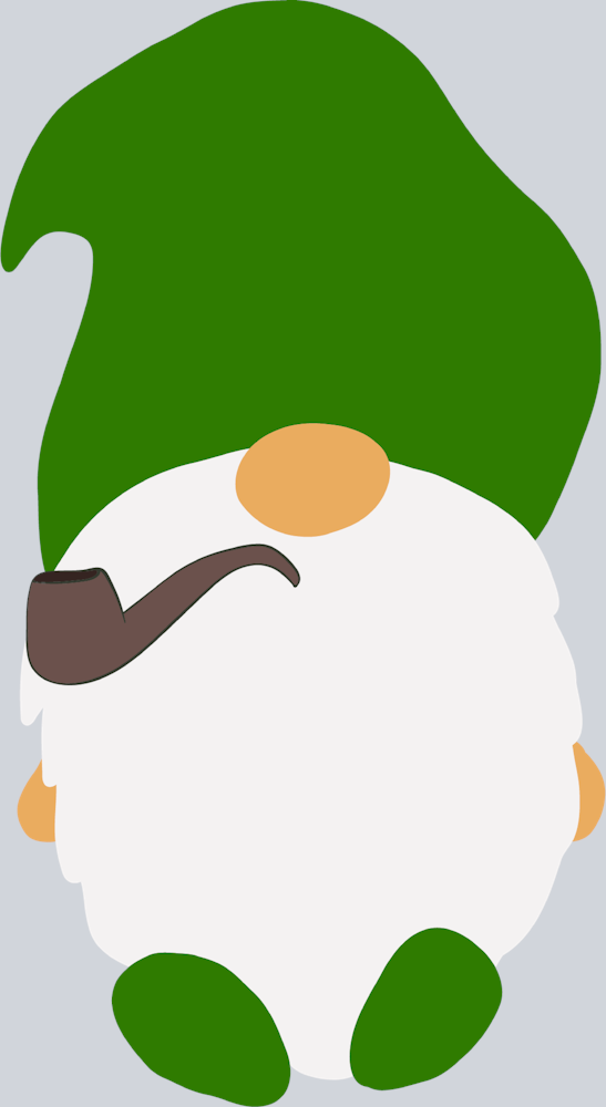 Gnome With Pipe - STK02347 (DTF Transfers)