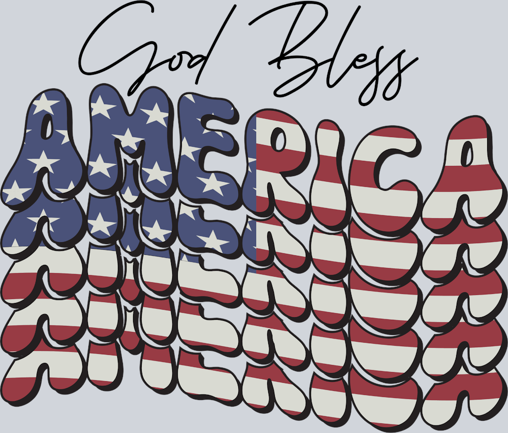 God Bless America 5 - STK02361 (DTF Transfers)