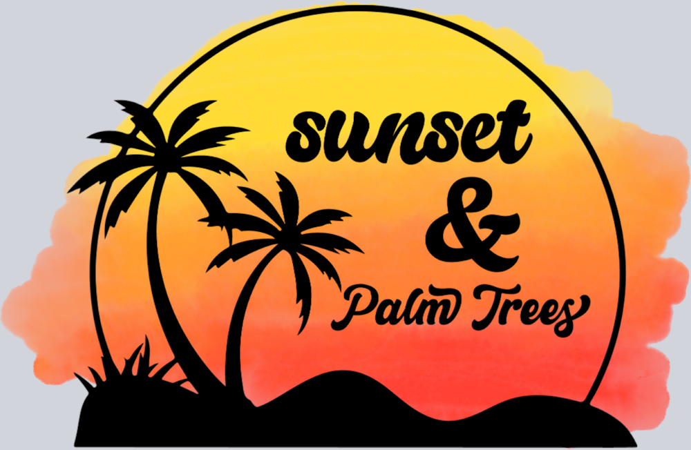 Sunset And Palm Trees - STK05881 (DTF Transfers)