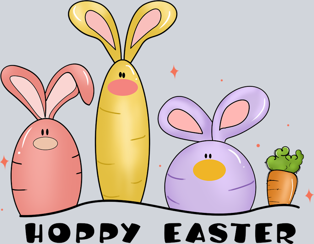 Hoppy Easter 1 - STK07006 (DTF Transfers)