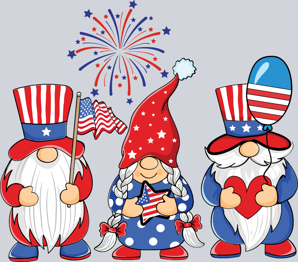 Gnome Merica' - STK02320 (DTF Transfers)