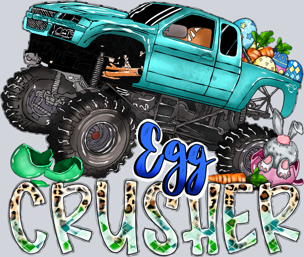 Egg Crusher Truck - STK01832 (DTF Transfers)