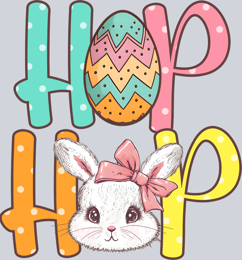Easter Hop Hop - STK01781 (DTF Transfers)