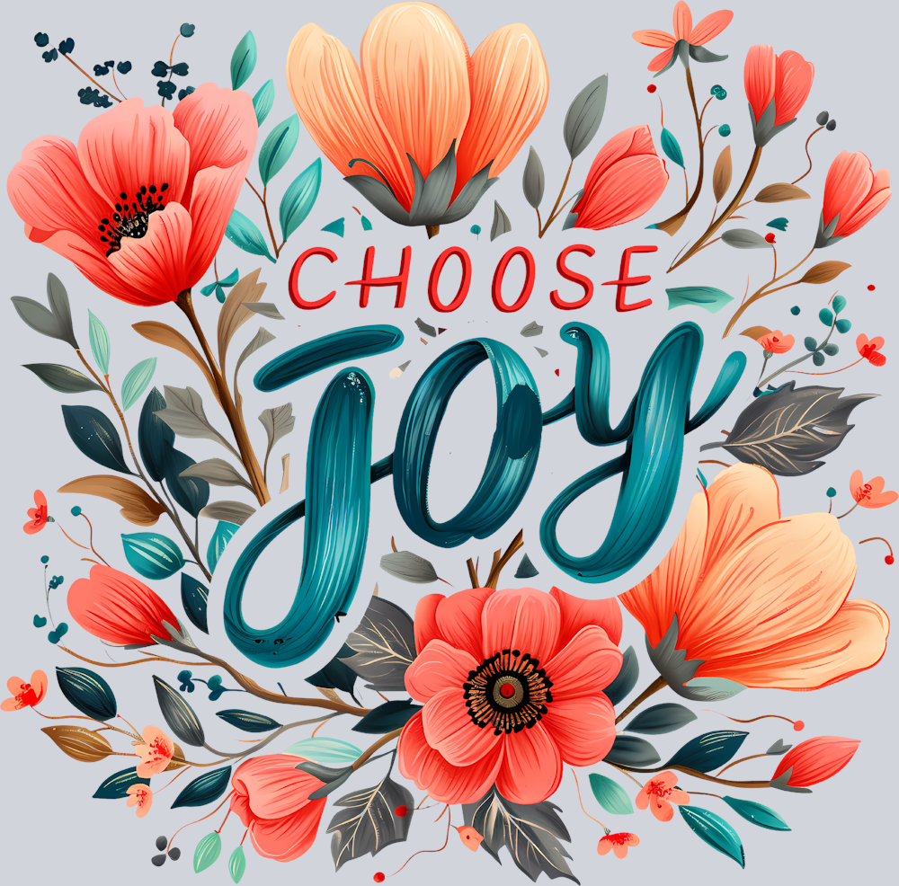 Choose Joy 2 Floral - STK01283 (DTF Transfers)