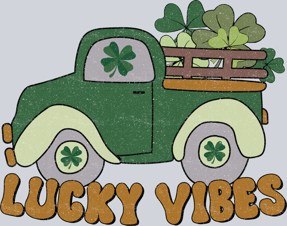 Retro Lucky Vibes Truck - STK05218 (DTF Transfers)