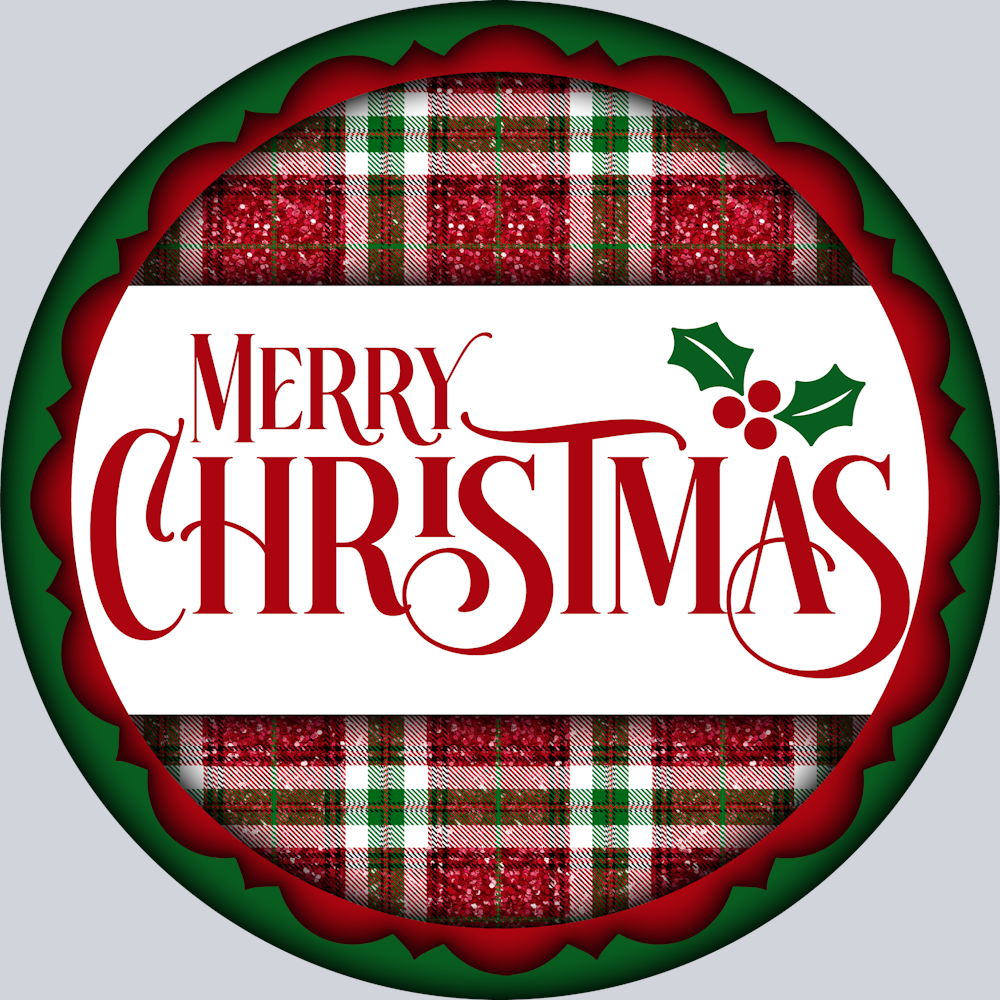 Plaid Merry Christmas - STK04941 (DTF Transfers)