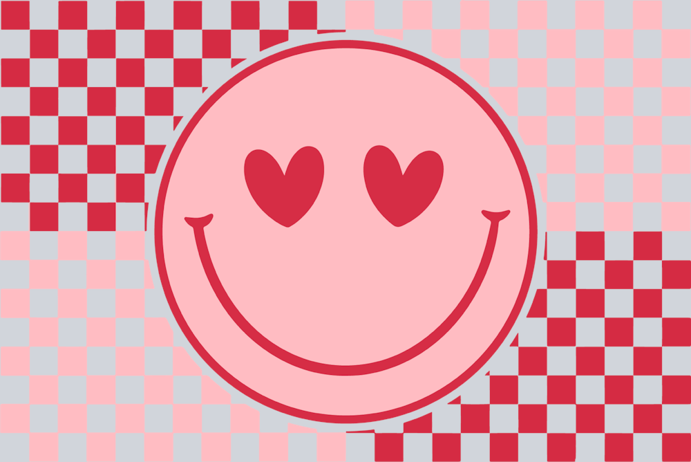 Valentine Smiley - STK06301 (DTF Transfers)
