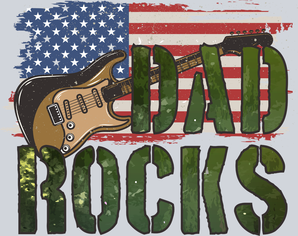 Dad Rocks - STK07053 (DTF Transfers)