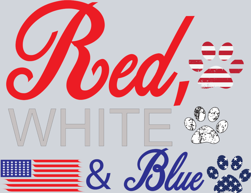 Red White And Blue - STK05149 (DTF Transfers)
