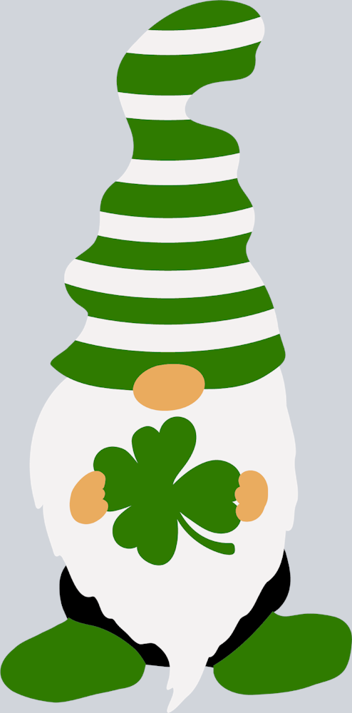 Gnome Stripe Clover - STK02337 (DTF Transfers)