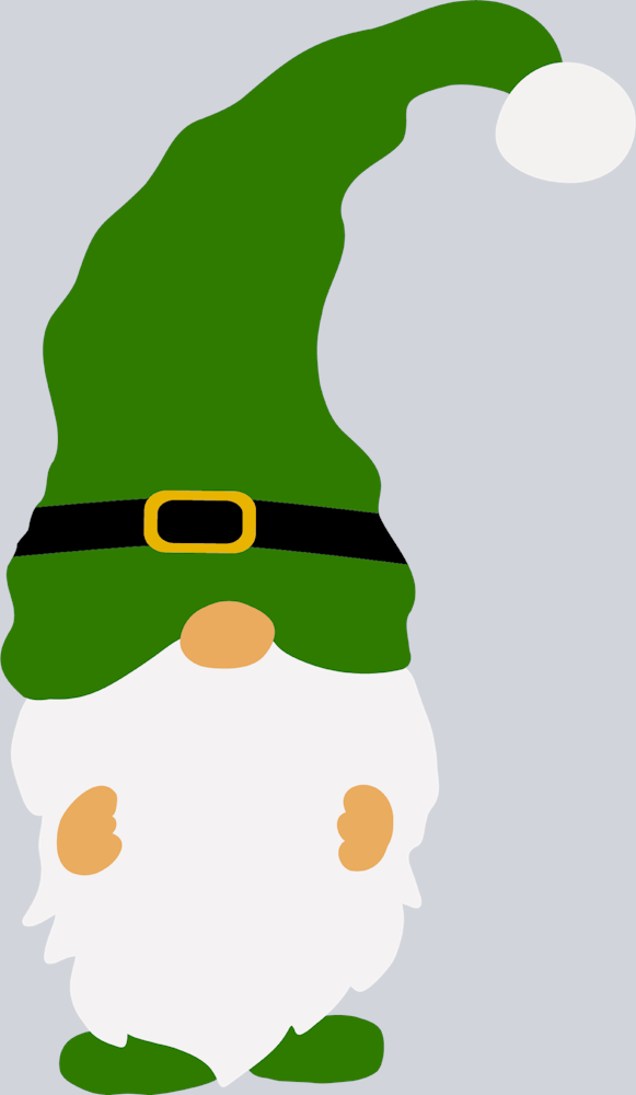 Gnome Green Short - STK02287 (DTF Transfers)