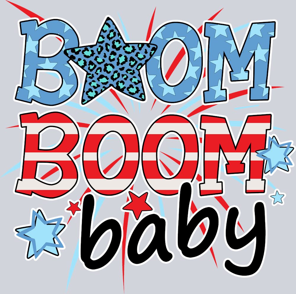 Boom Boom Baby - STK01059 (DTF Transfers)