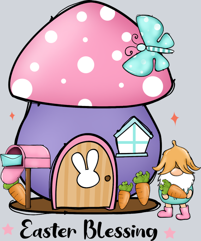 Gnome Easter Blessing - STK06985 (DTF Transfers)