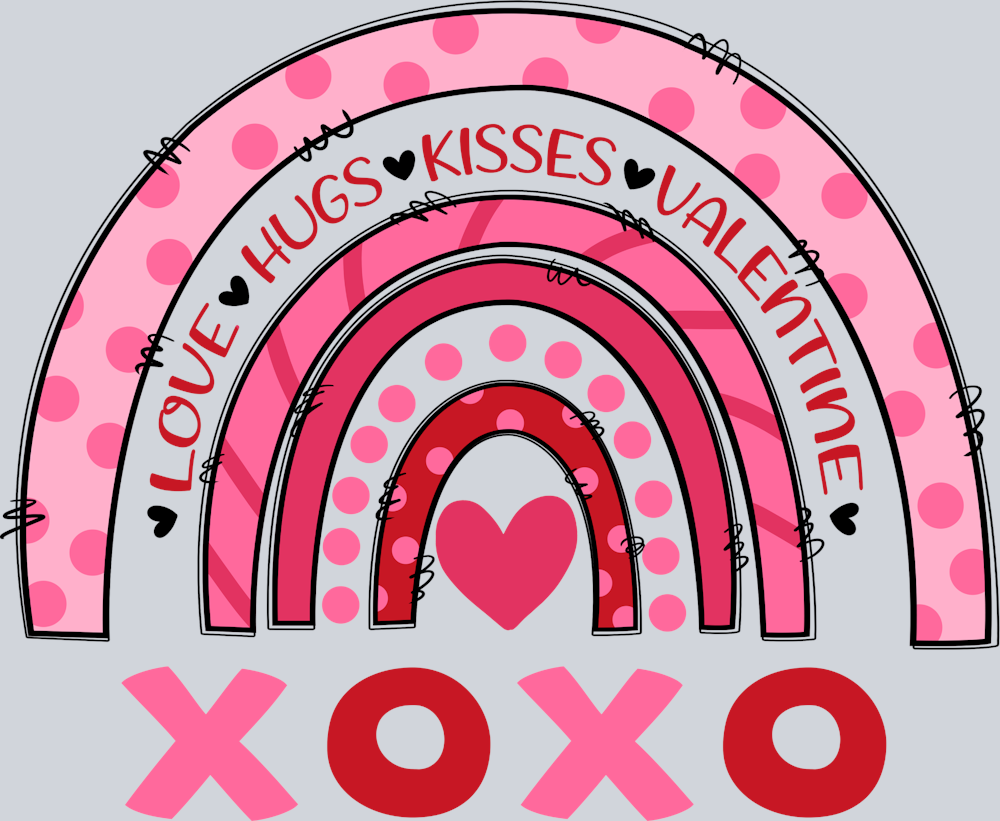 Xoxo Rainbow - STK06550 (DTF Transfers)