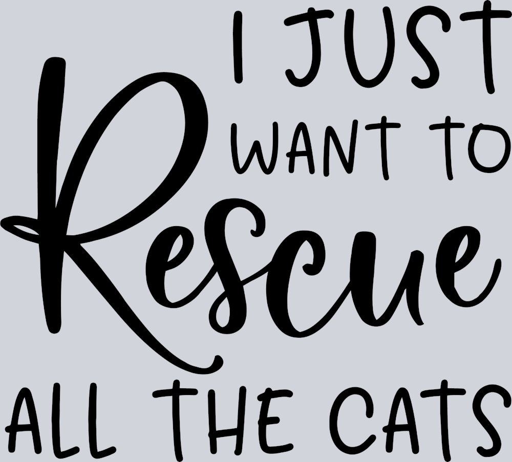 Pets Rescue All The Cats - STK04884 (DTF Transfers)