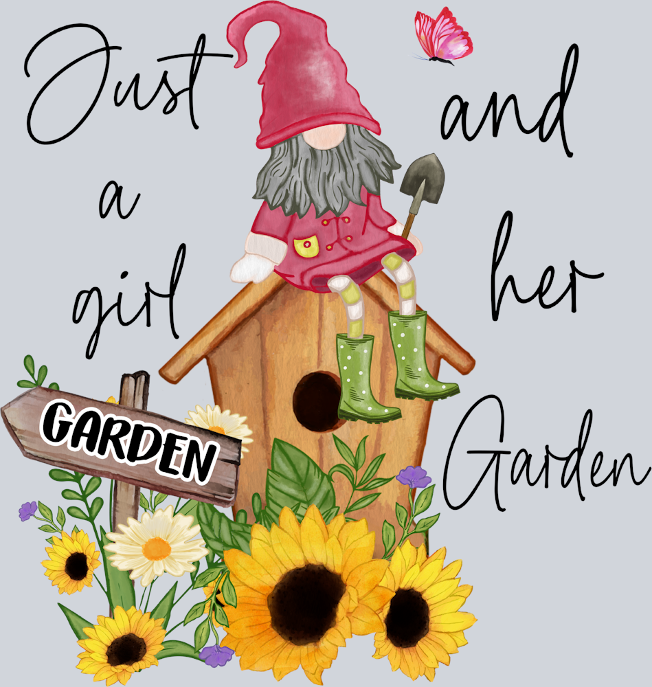 Gnome Girl Garden - STK02279 (DTF Transfers)
