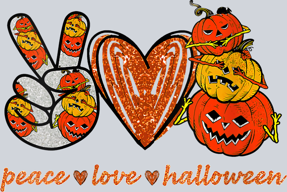 Peace Love Halloween - STK04750 (DTF Transfers)