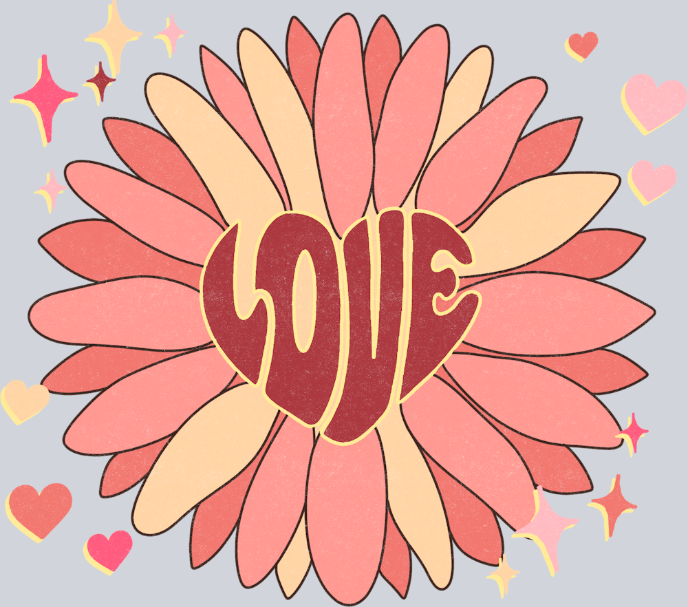 Love Flower - STK03719 (DTF Transfers)
