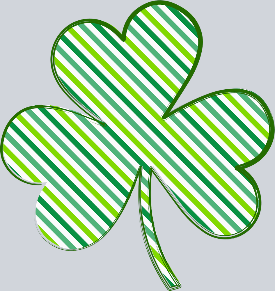 Lucky Shamrock Stripes - STK03904 (DTF Transfers)
