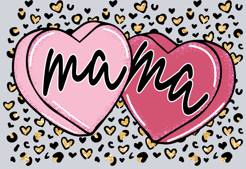 Mama Hearts - STK03961 (DTF Transfers)