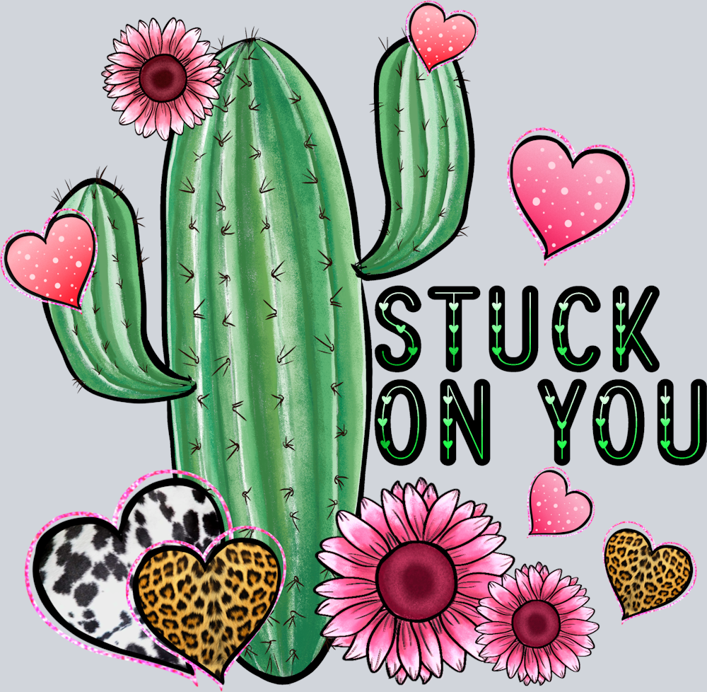 Cactus Stuck On You - STK01190 (DTF Transfers)