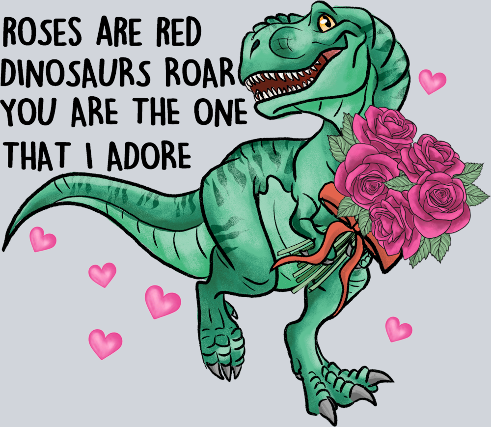 Dinosaur Roar Adore - STK01650 (DTF Transfers)