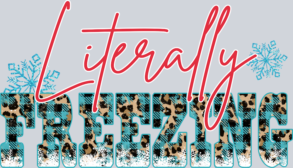 Literally Freezing Leopard - STK03613 (DTF Transfers)