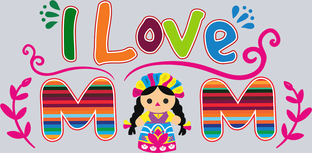 I Love Mom - STK02969 (DTF Transfers)