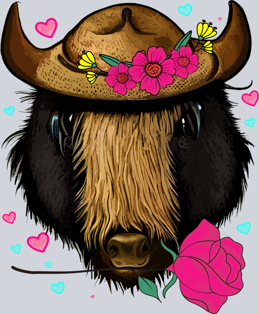 Valentine Buffalo - STK06269 (DTF Transfers)
