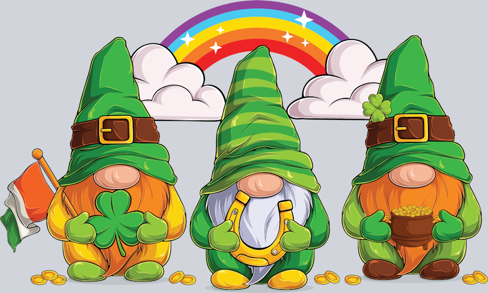 Gnome Irish Rainbow - STK02294 (DTF Transfers)