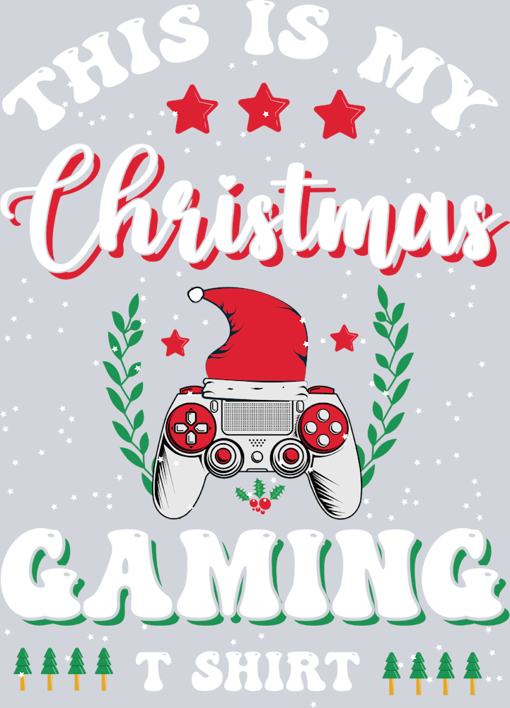 This Is My Christmas Gaming Tshirt - STK06114 (DTF Transfers)