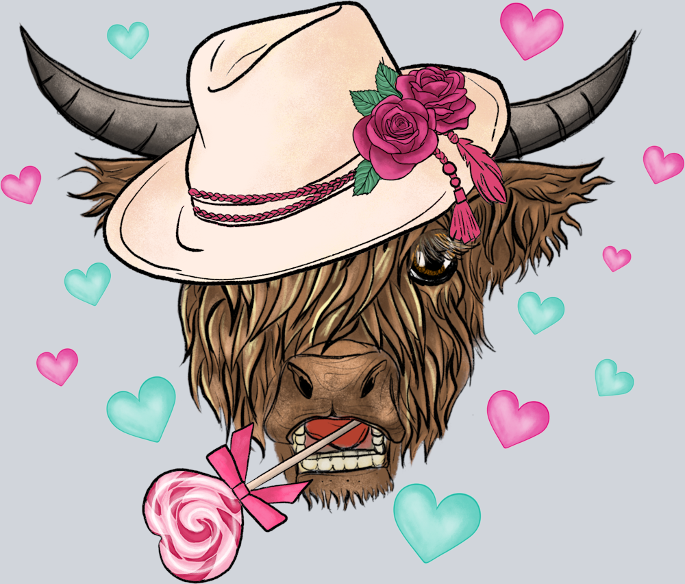 Love Bison Hat - STK03703 (DTF Transfers)