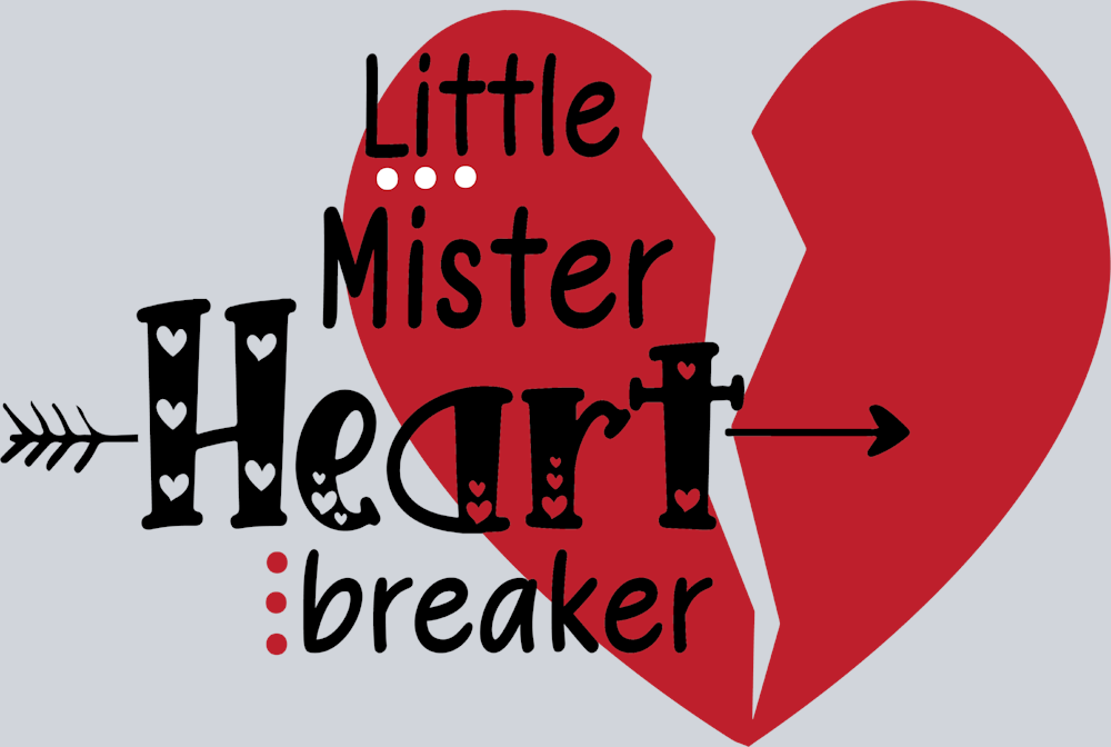Little Mister Heart Breaker - STK03641 (DTF Transfers)