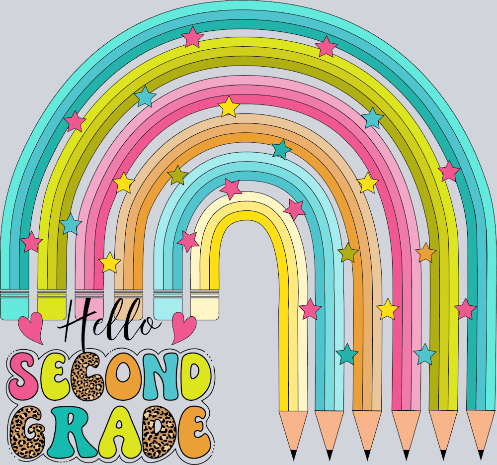 Hello Second Grade - STK02709 (DTF Transfers)