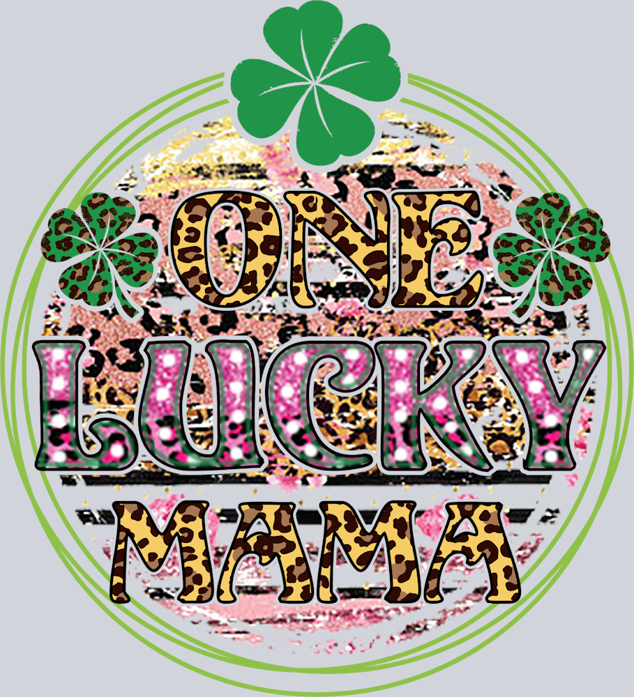 Lucky One Lucky Mama Shamrock Leopard - STK03888 (DTF Transfers)