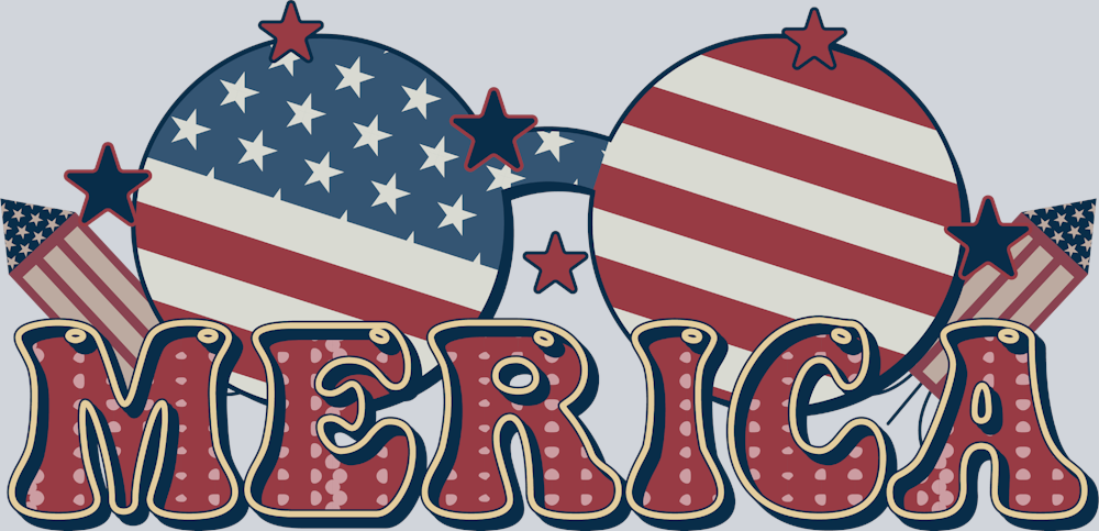 Merica Sunglasses 2 - STK04218 (DTF Transfers)