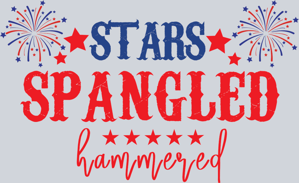 Star Spangled Hammered - STK05791 (DTF Transfers)