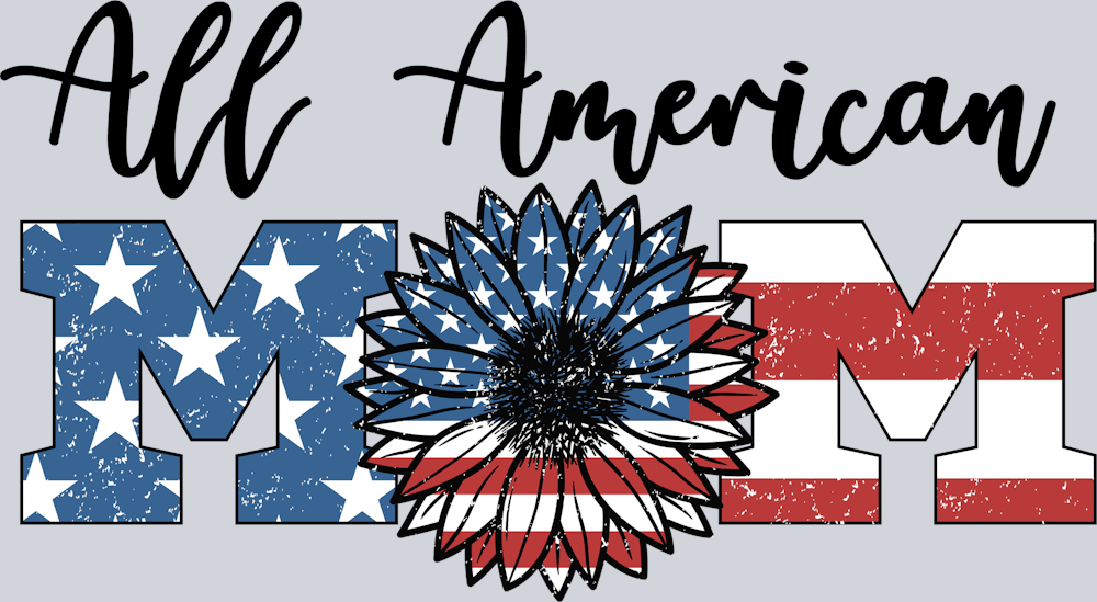 All American Mom 1 - STK00105 (DTF Transfers)