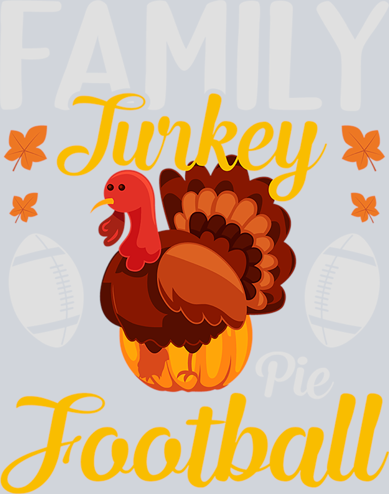 Family Turkey Football - STK01939 (DTF Transfers)