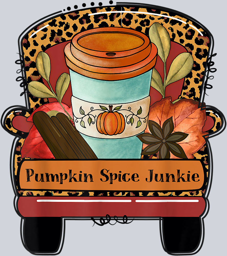 Pumpkin Spice Junkie Truck - STK05094 (DTF Transfers)