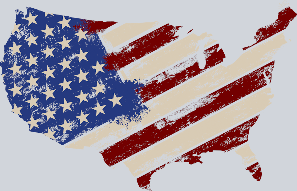 USA American Flag - STK06246 (DTF Transfers)